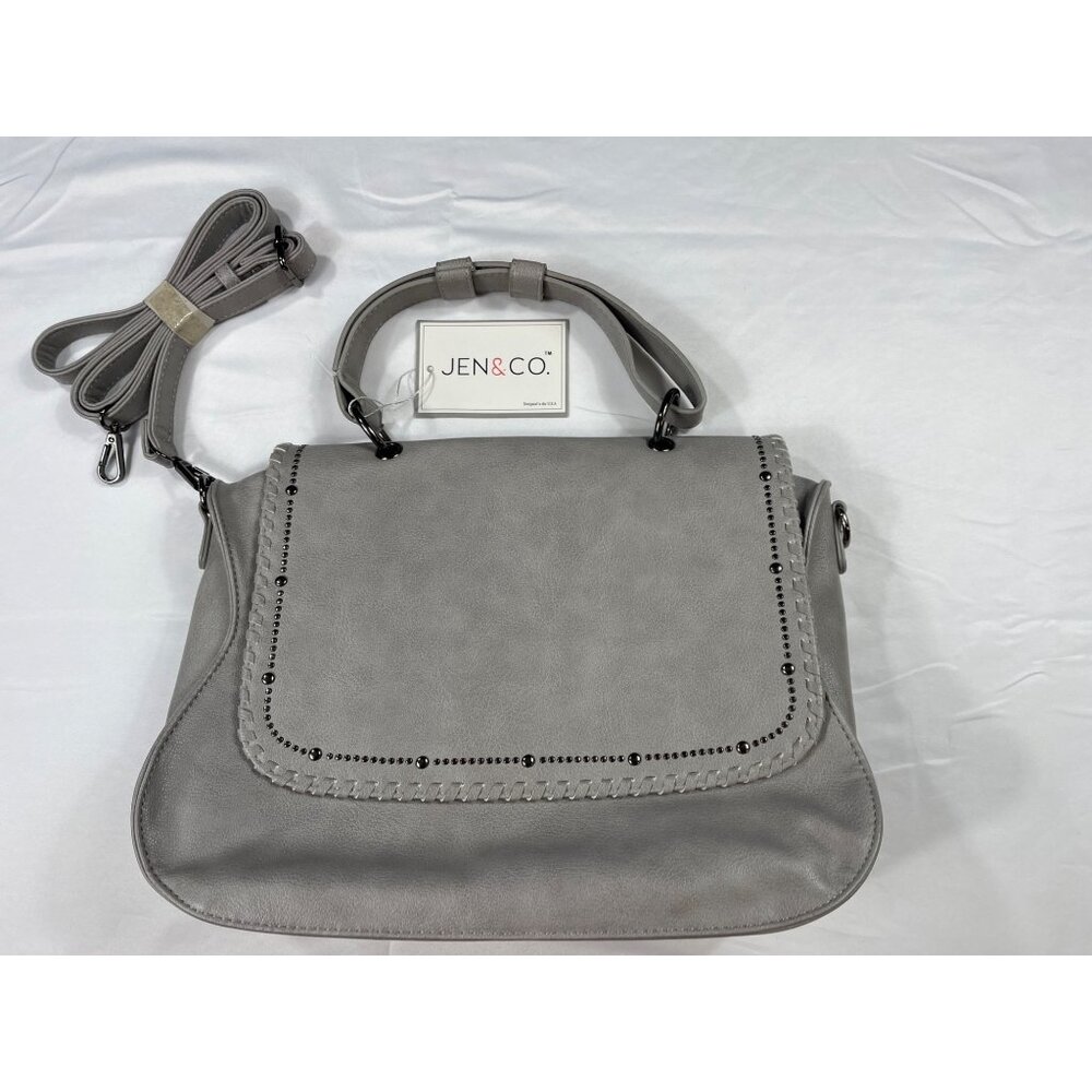 Jen & Co. womens Gray Handbag NWT SKU 7199